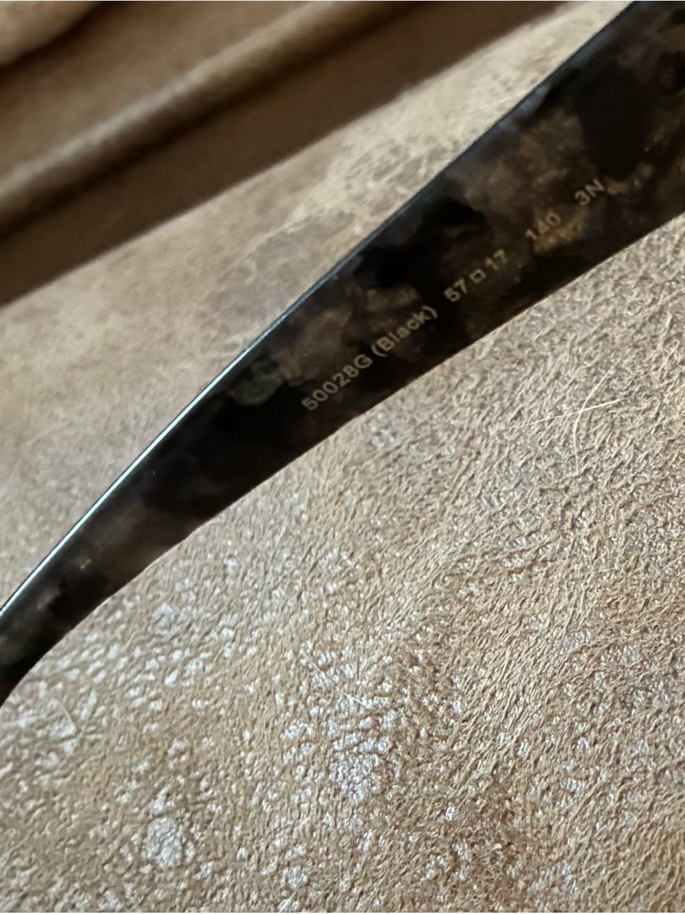 Coach Black Cat-Eye Sunglasses with Marbled Temples - Picture 3 of 7